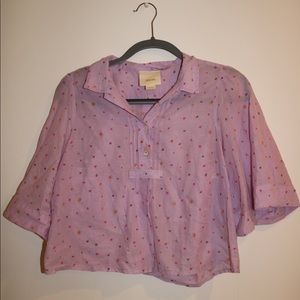 Light-purple Blouse with Details